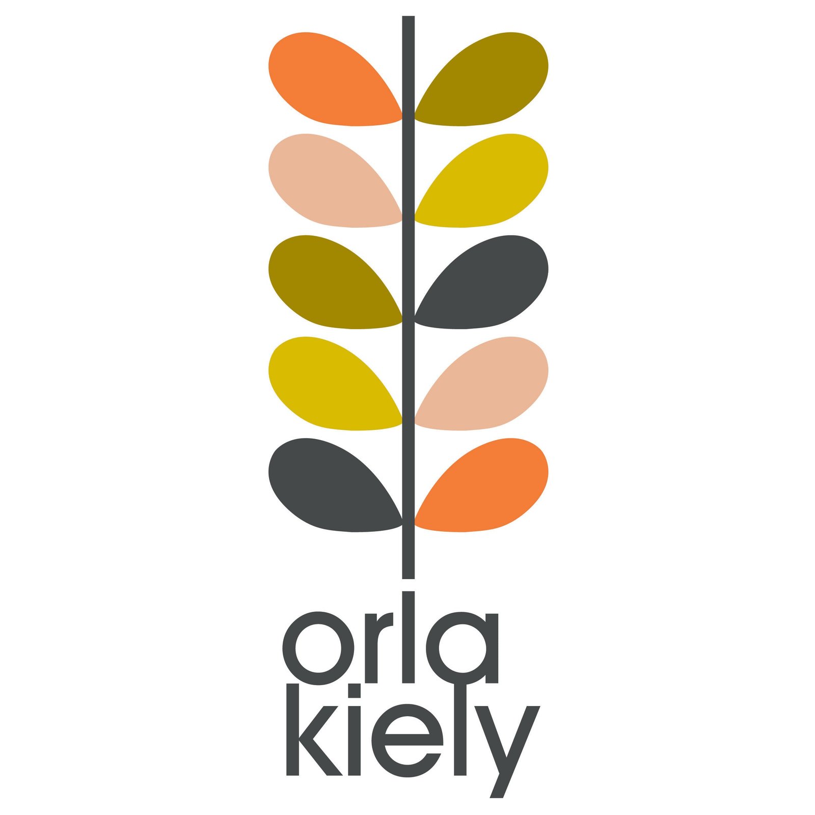 Orla Kiely Sycamore Stripe Ready Made Eyelet Curtains Duckegg - Image 4