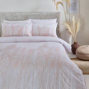 Yard Pampas Washed Cotton Duvet Cover Bedding Set Blush