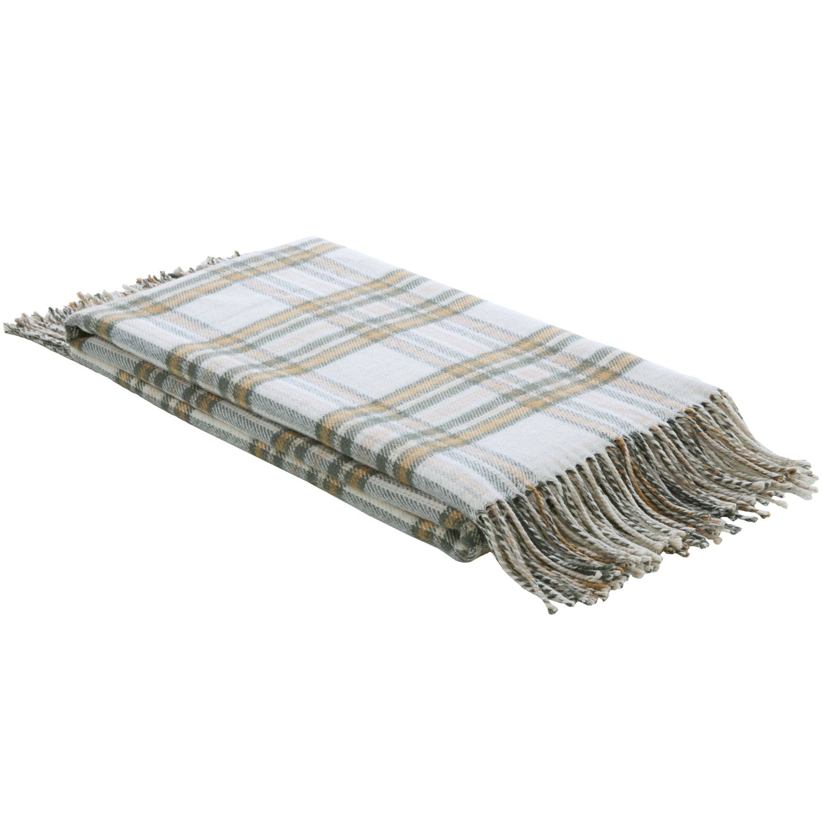 Laura Ashley Padbury Check 150cm x 200cm Throw Olive - Image 4
