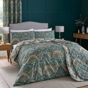 Dreams & Drapes Palais Duvet Cover Bedding Set Teal
