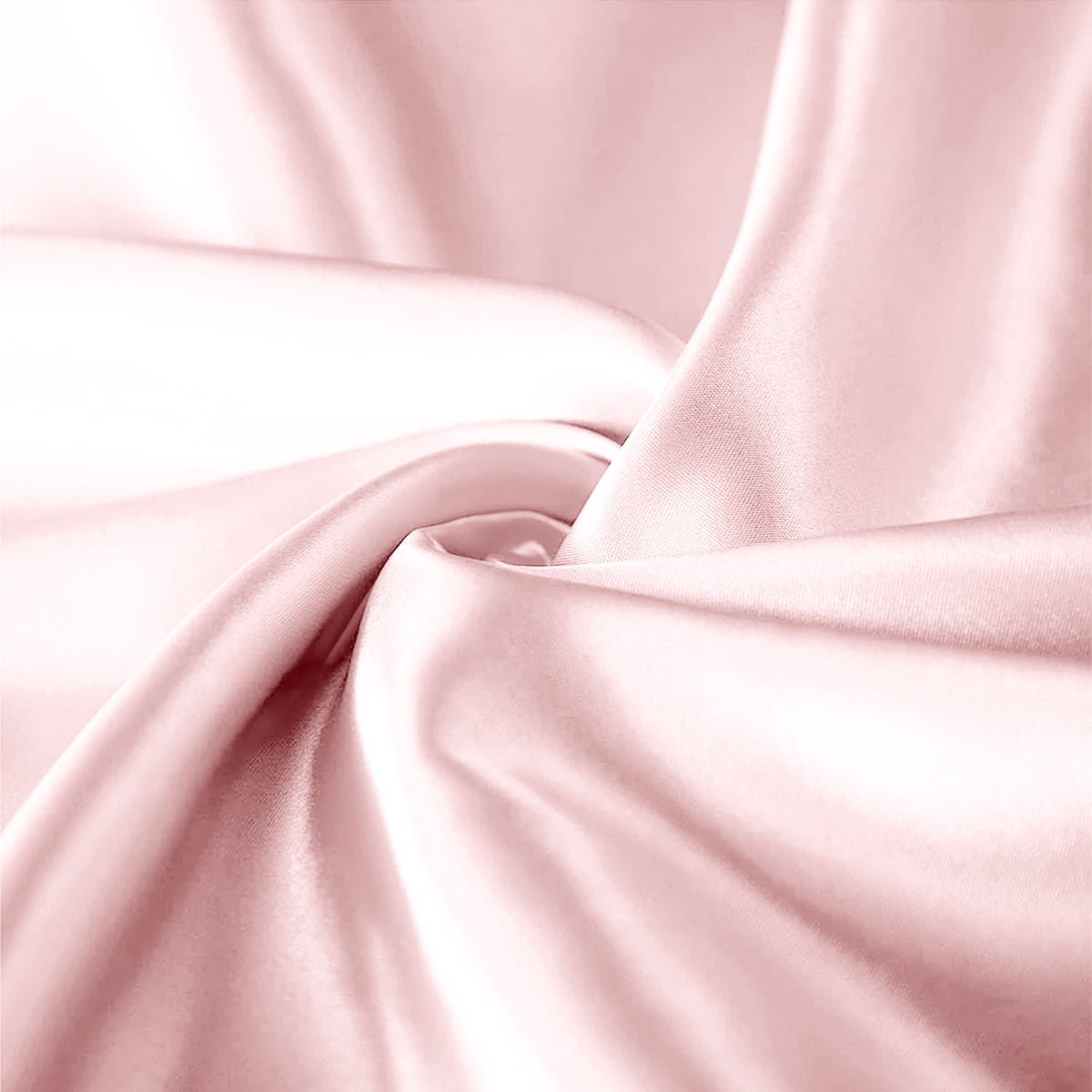 Pink Satin Silk Pillowcases Pair - Image 3