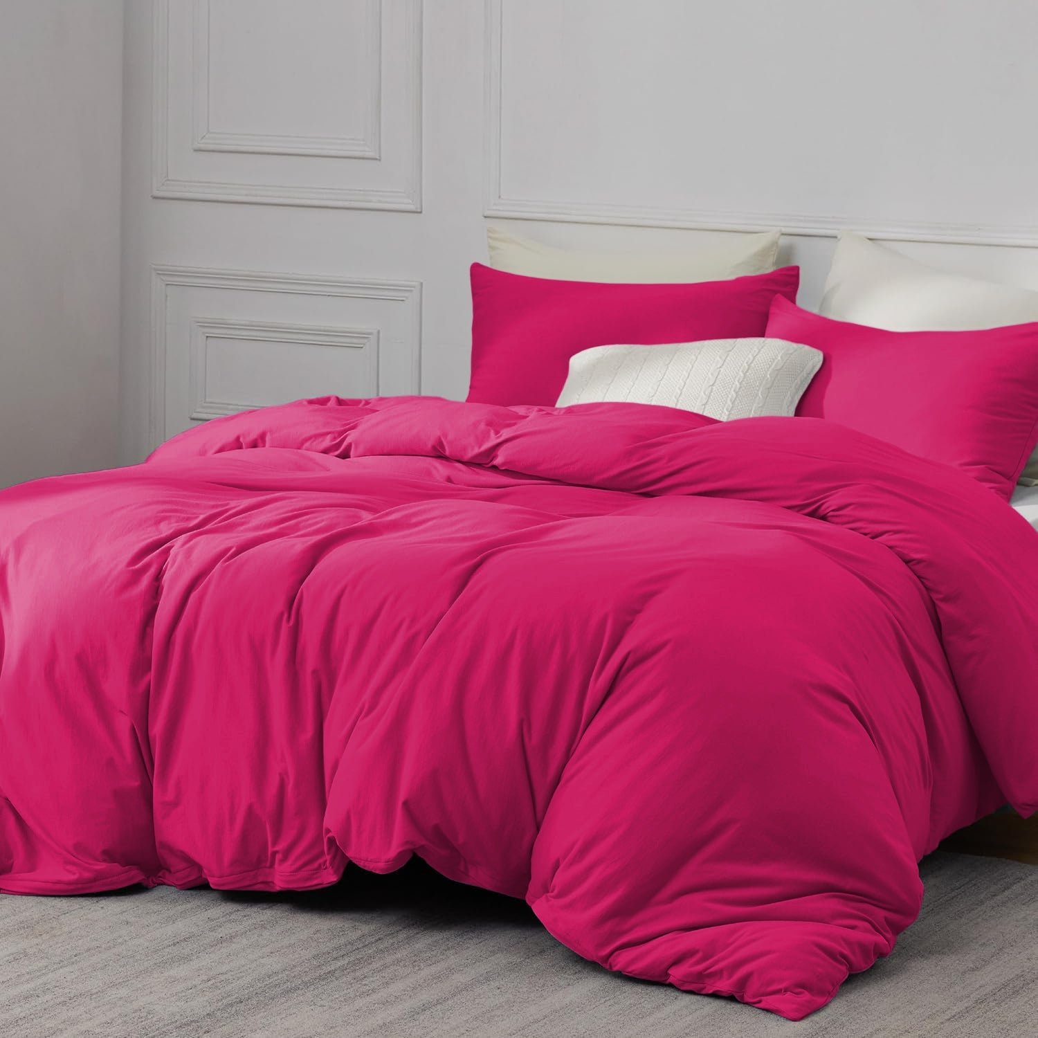 Pink Duvet Cover & Pillowcase Set - Image 2