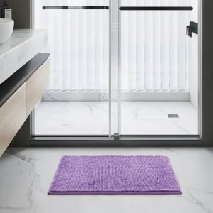 Purple Bath Mat Chenille