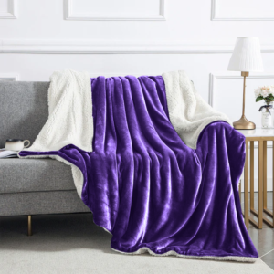 Purple Sherpa Blanket