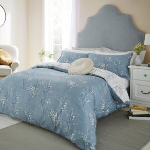 Laura Ashley Pussy Willow Duvet Cover Bedding Set Dark Seaspray