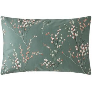Laura Ashley Pussy Willow Pillowcase Housewife Fern Green