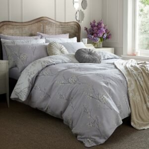 Laura Ashley Pussy Willow Duvet Cover Bedding Set Lavender