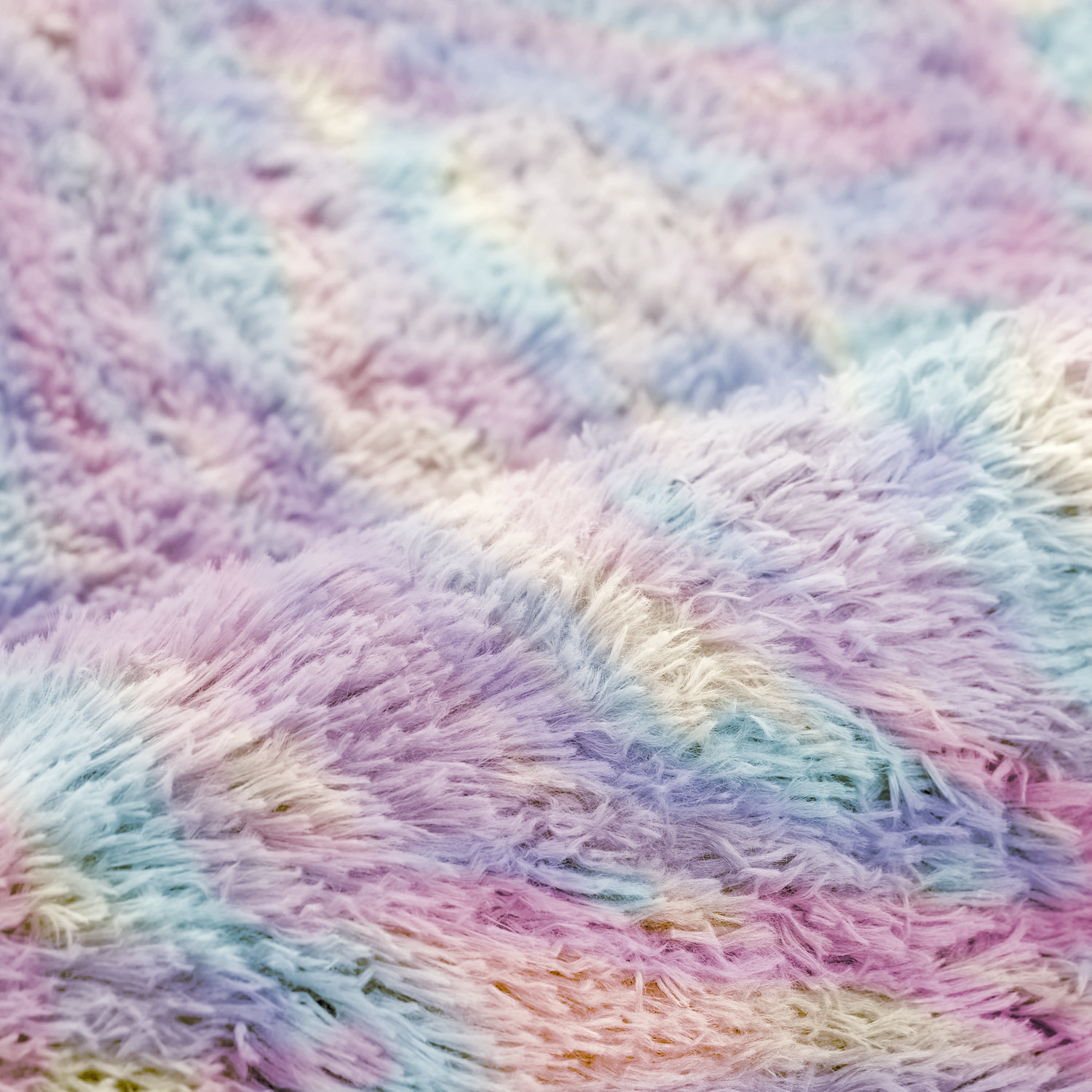 Large Rainbow Rug Shaggy Soft Deep Pile - Image 5