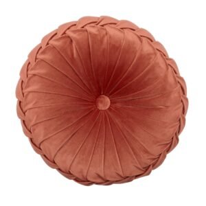 Laura Ashley Rosanna 35cm x 14cm Round Filled Cushion Terracotta