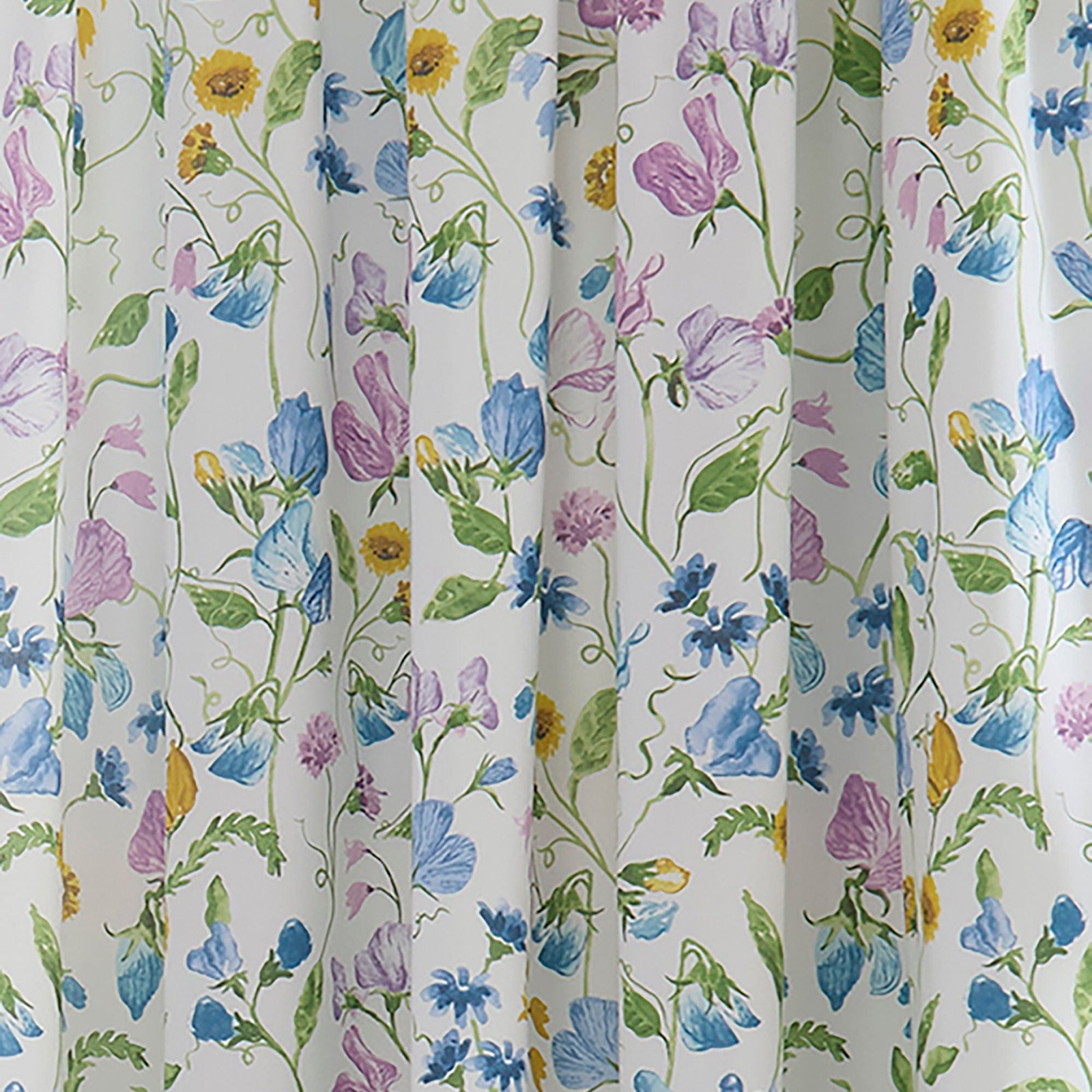 Dreams and Drapes Sweetpea Floral Ready Made Pencil Pleat Curtains 66 x 72 Lilac - Image 3