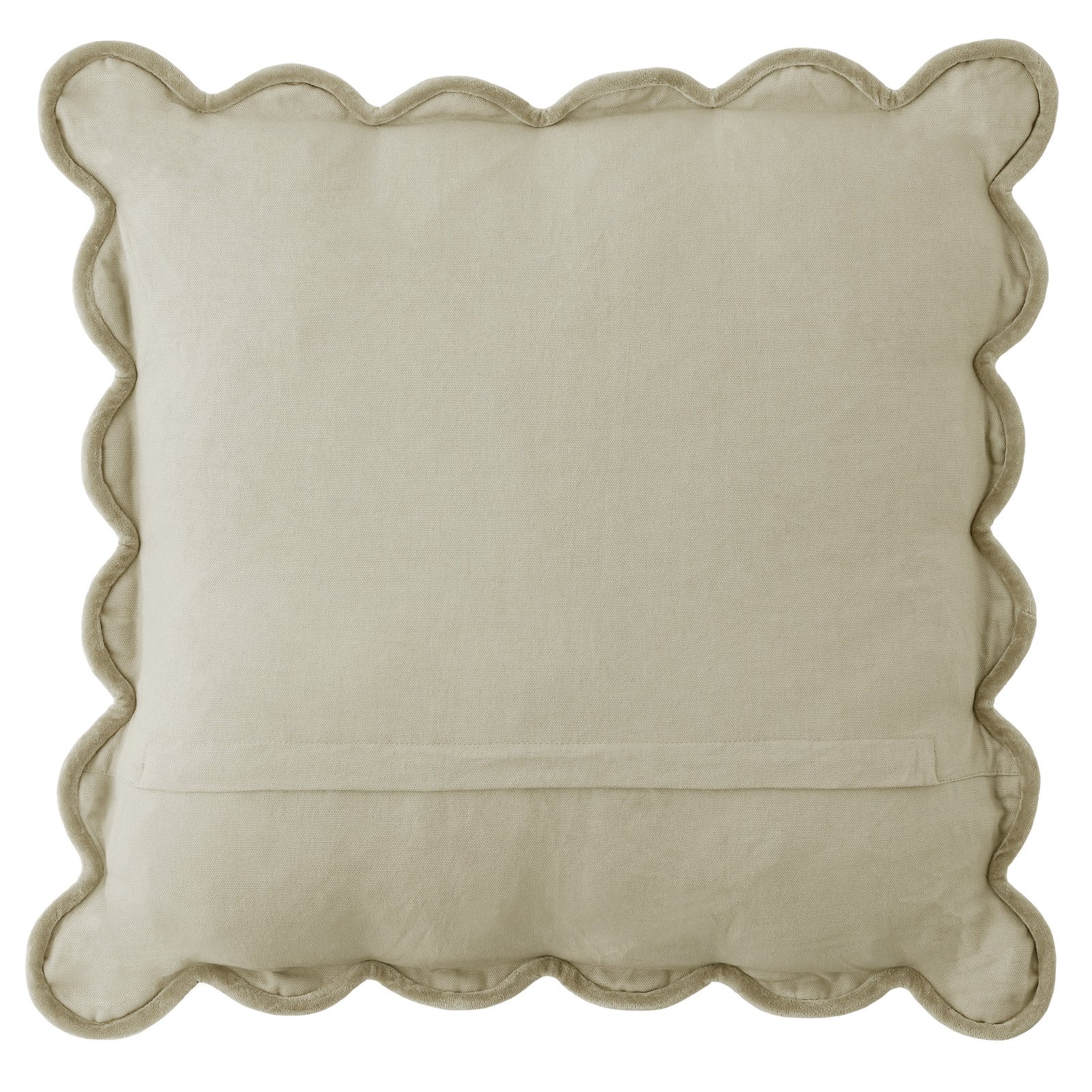 Laura Ashley Brady Scalloped 43cm x 43cm Filled Cushion Dove Grey - Image 3