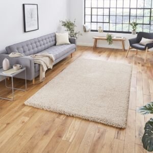 Sierra 9000 Plain Shaggy Rug Camel