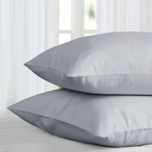 Silver Pillowcases Plain Dye Pair