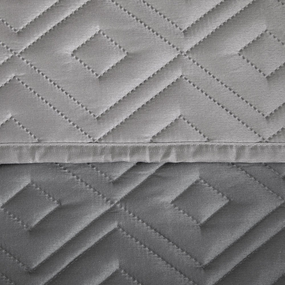 Waterproof Sofa Cover Reversible Anti Slip Light Grey/Dark Grey - Image 7