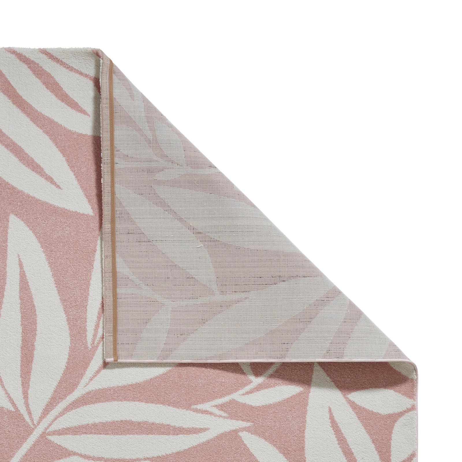 Catherine Lansfield Sorral Leaves Botanical Rug Rose - Image 2