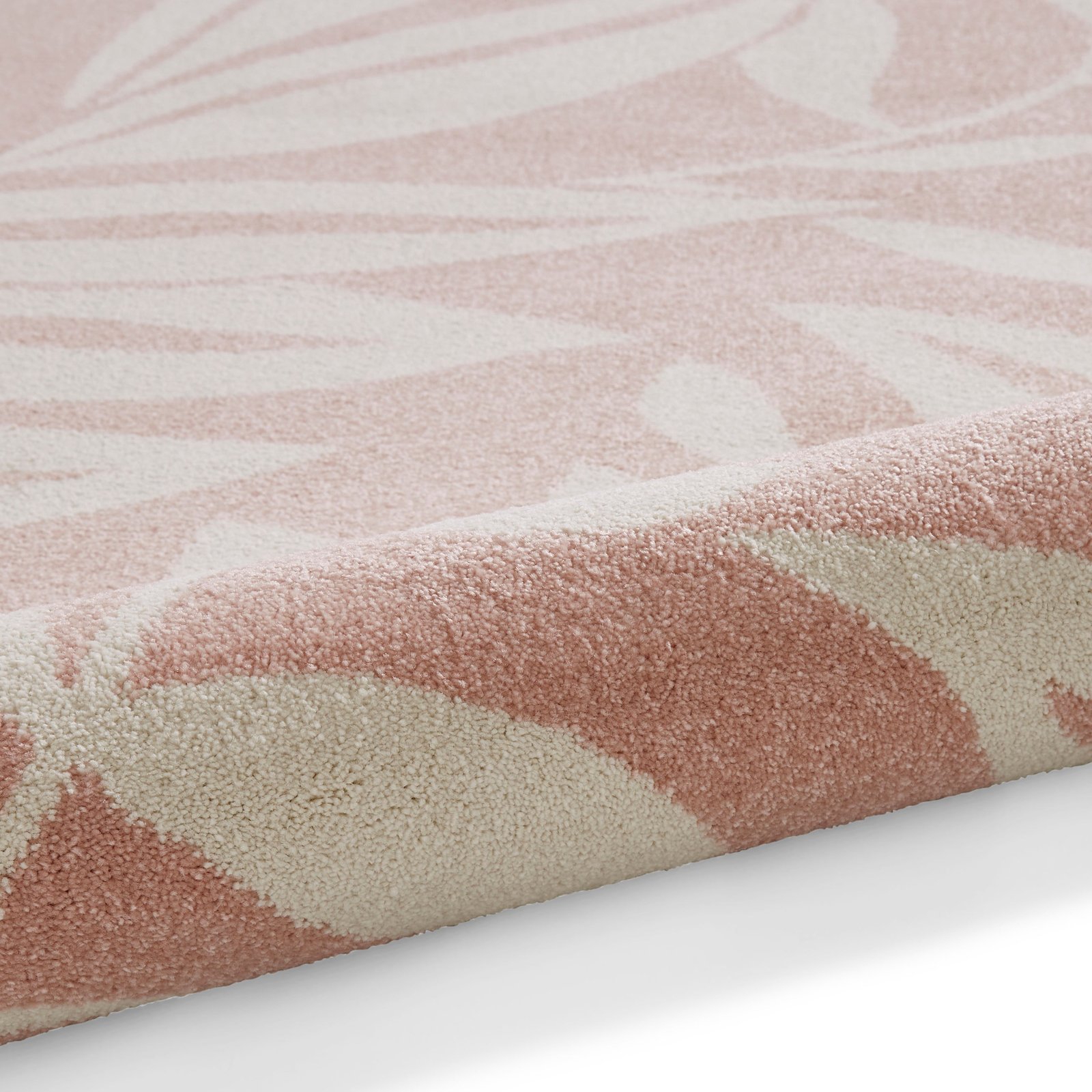 Catherine Lansfield Sorral Leaves Botanical Rug Rose - Image 5