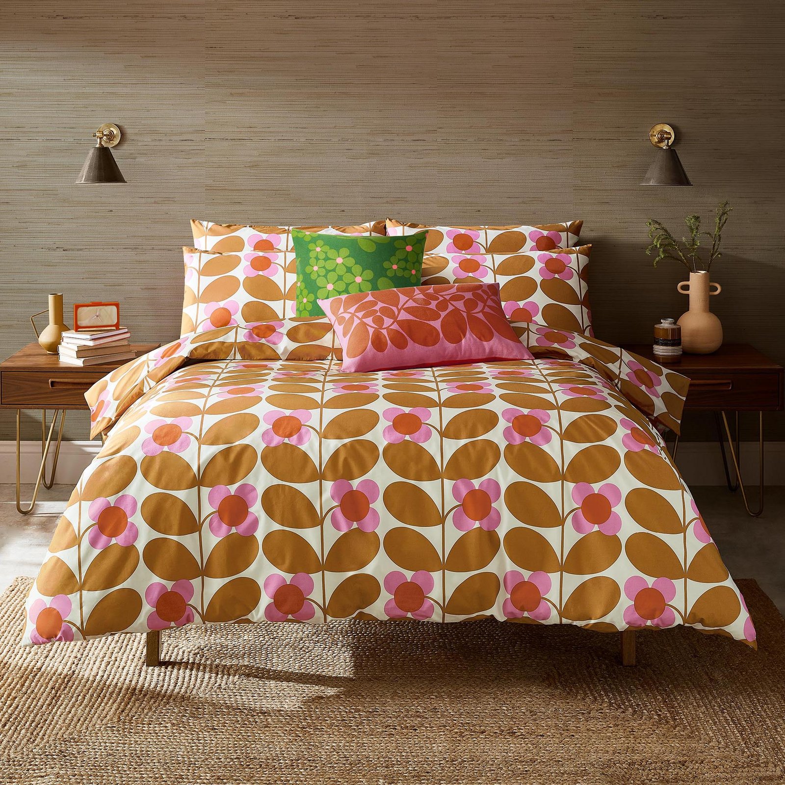Orla Kiely Stem Bloom Bedding Set Saffron