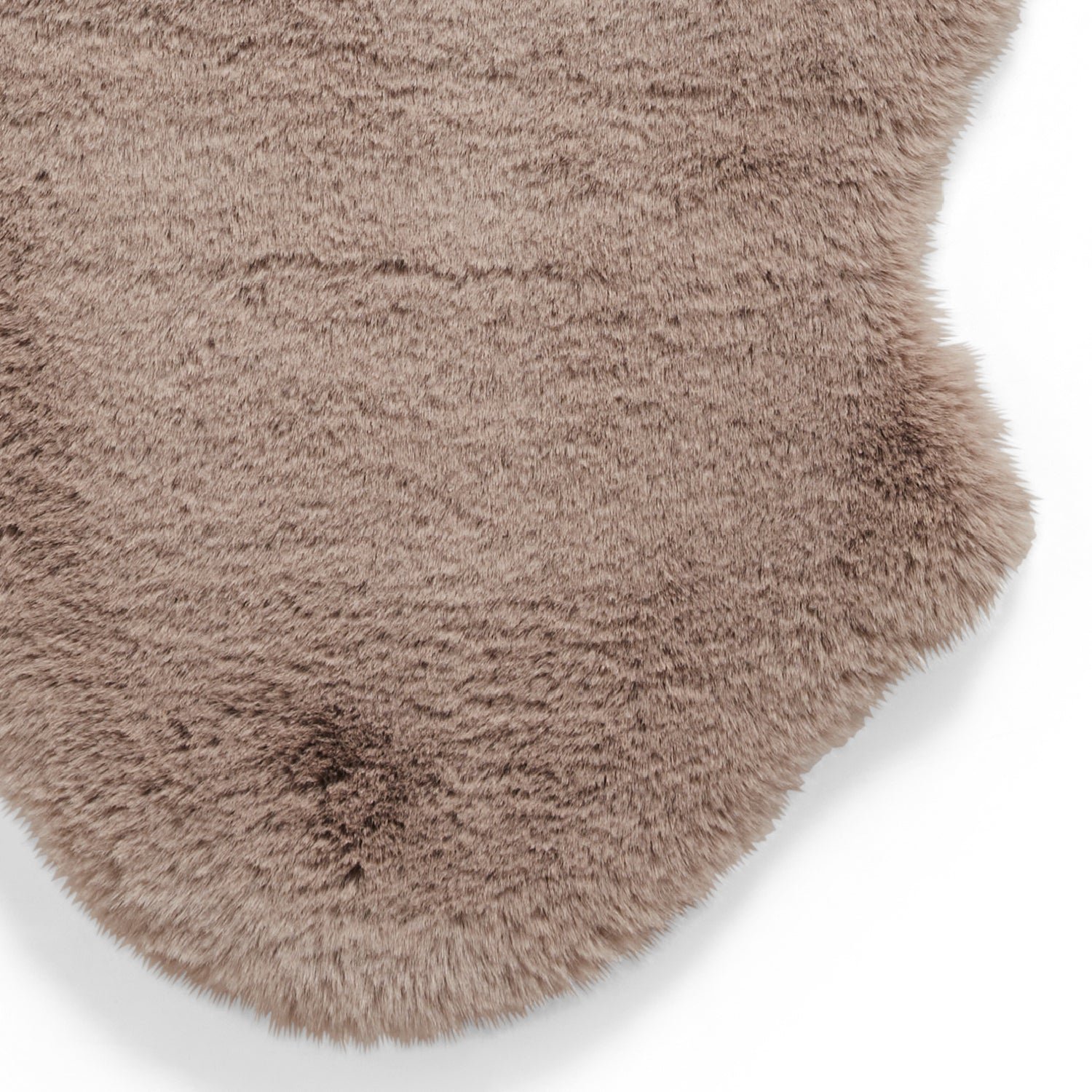Super Teddy Single Faux Sheepskin 60cm x 90cm Rug Mink - Image 2