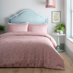 Appletree Toria Jacquard Duvet Cover Bedding Set Blush