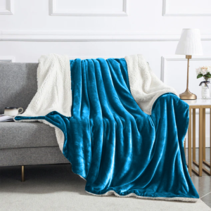 Teal Sherpa Blanket