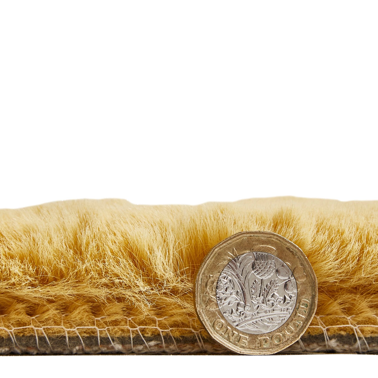 Teddy 120cm x 120cm Circle Rug Yellow - Image 7