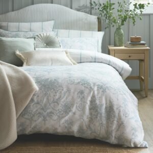 Laura Ashley Tuileries Duvet Cover Bedding Set Seaspray