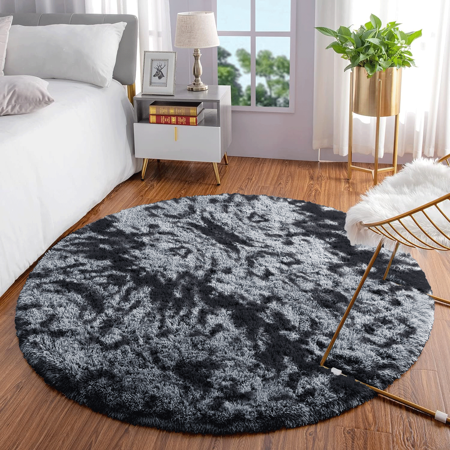 Round Rugs Deep Pile Fluffy Circle Shaggy Rug - Image 10