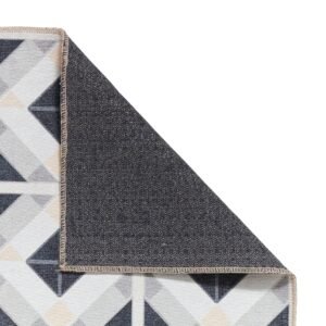 Victoria H1190 Washable Runner Grey Beige