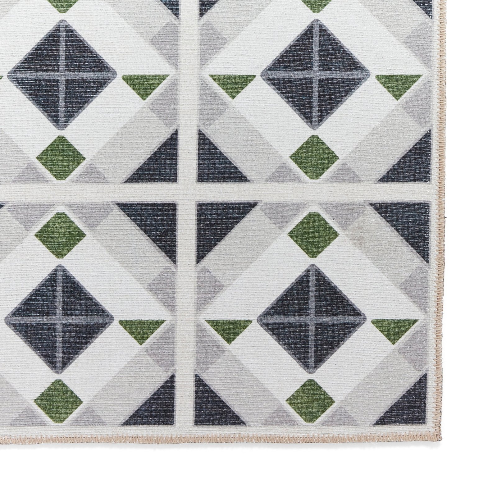 Victoria H1190 Washable Runner Grey Green - Image 6