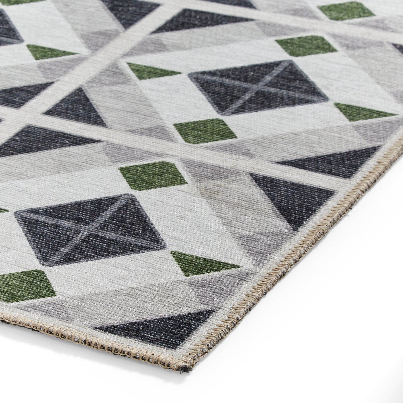 Victoria H1190 Washable Runner Grey Green - Image 3
