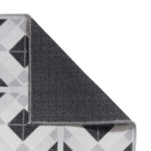 Victoria H1190 Washable Runner Grey LightGrey