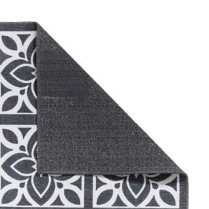 Victoria H1191 Washable Runner Dark Grey