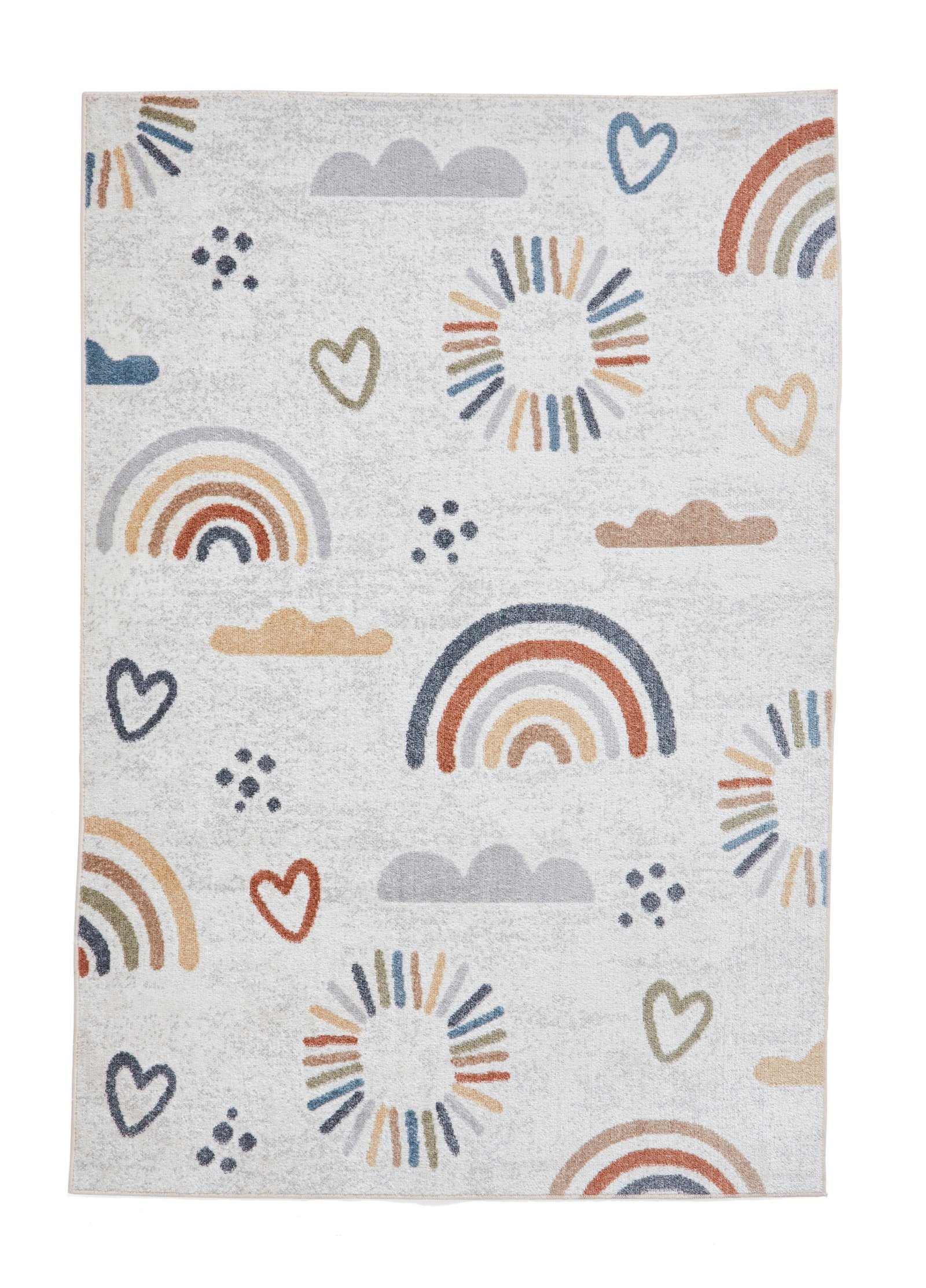 Vida Kids Recycled Rug Rainbow Sun - Image 2