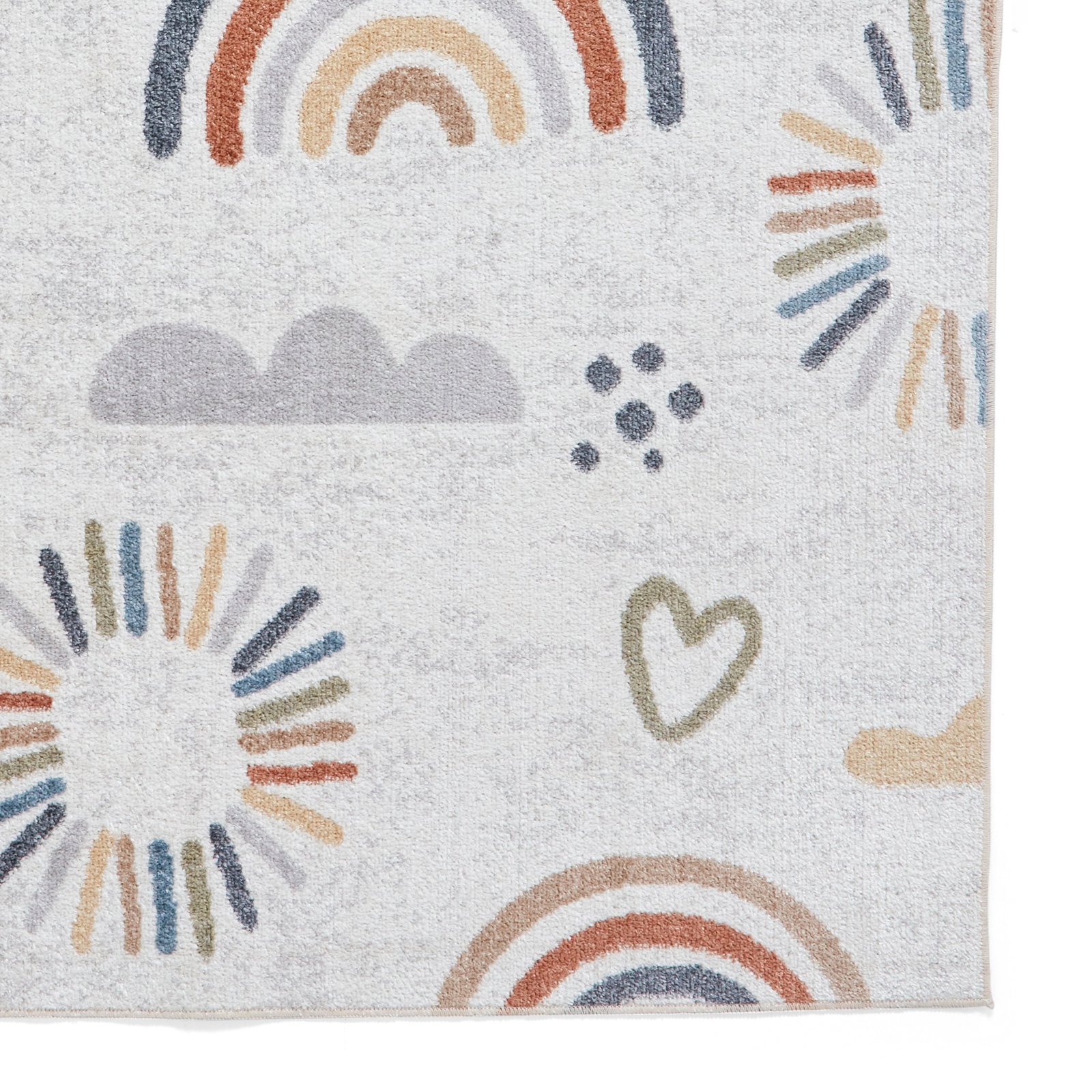 Vida Kids Recycled Rug Rainbow Sun - Image 4