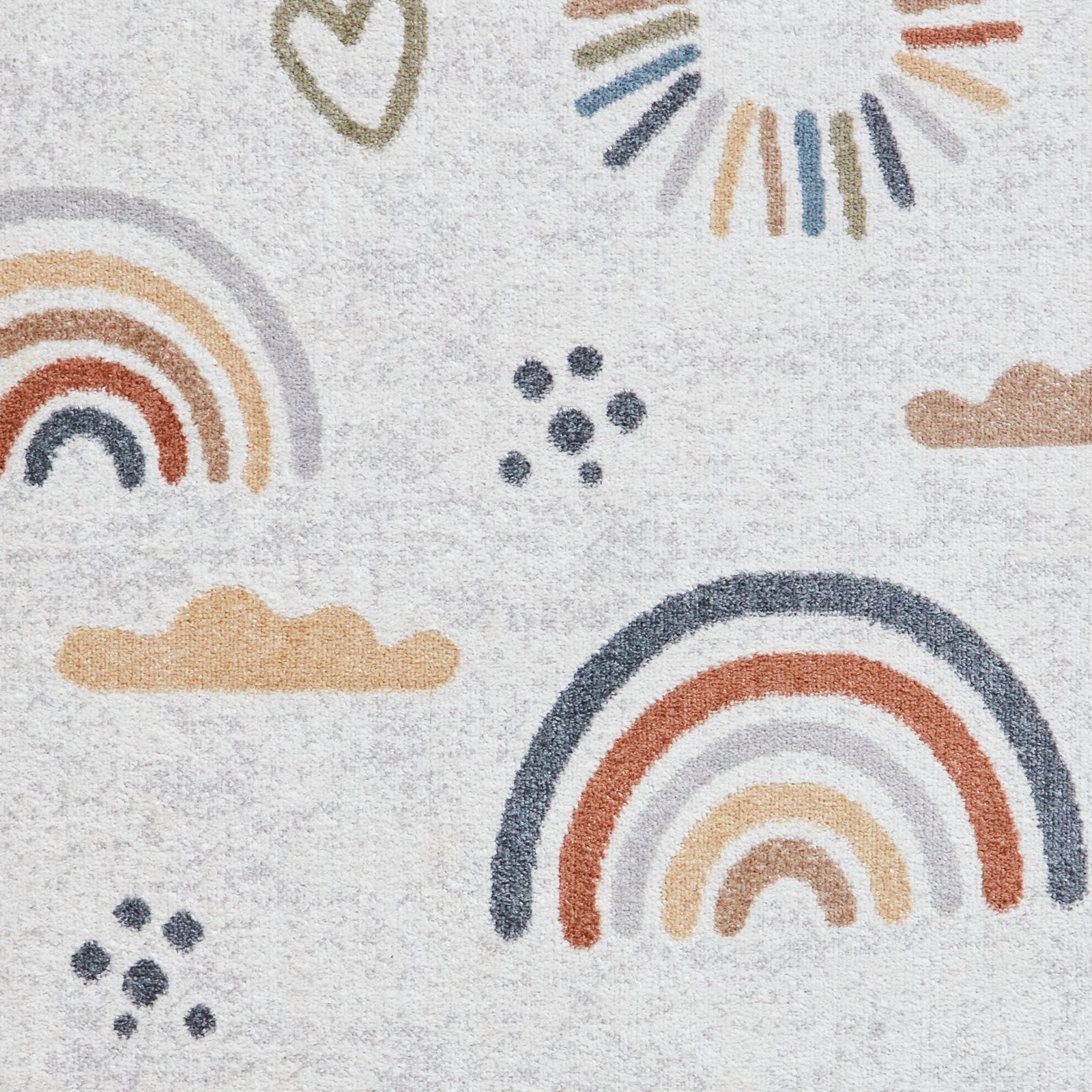 Vida Kids Recycled Rug Rainbow Sun - Image 5