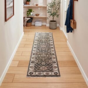 Vintage 35027 Traditional Runner 60cm x 230cm Green