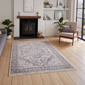 Vintage 35018 High Density Weave Rug Grey