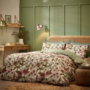 Wylder Nature Wallflower Botanical Duvet Cover Bedding Set Natural