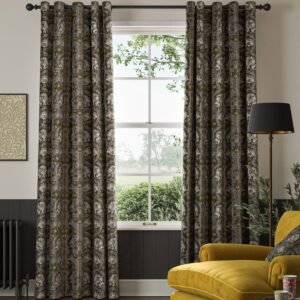 William Morris African Marigold Velvet Made to Measure Curtain Iron