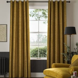 William Morris Marigold Velvet Made to Measure Curtain Ochre