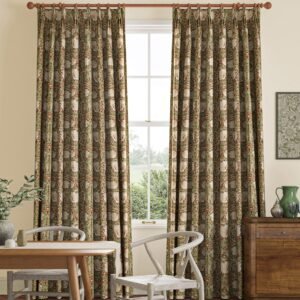 William Morris Pimpernel Made to Measure Curtain Brick