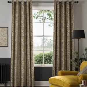 William Morris Pimpernel Velvet Made to Measure Curtain Flint