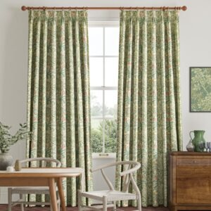 William Morris Woodland Weeds Made To Measure Curtains Apple