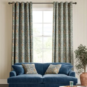 William Morris Woodland Weeds Made To Measure Curtains Bluebird