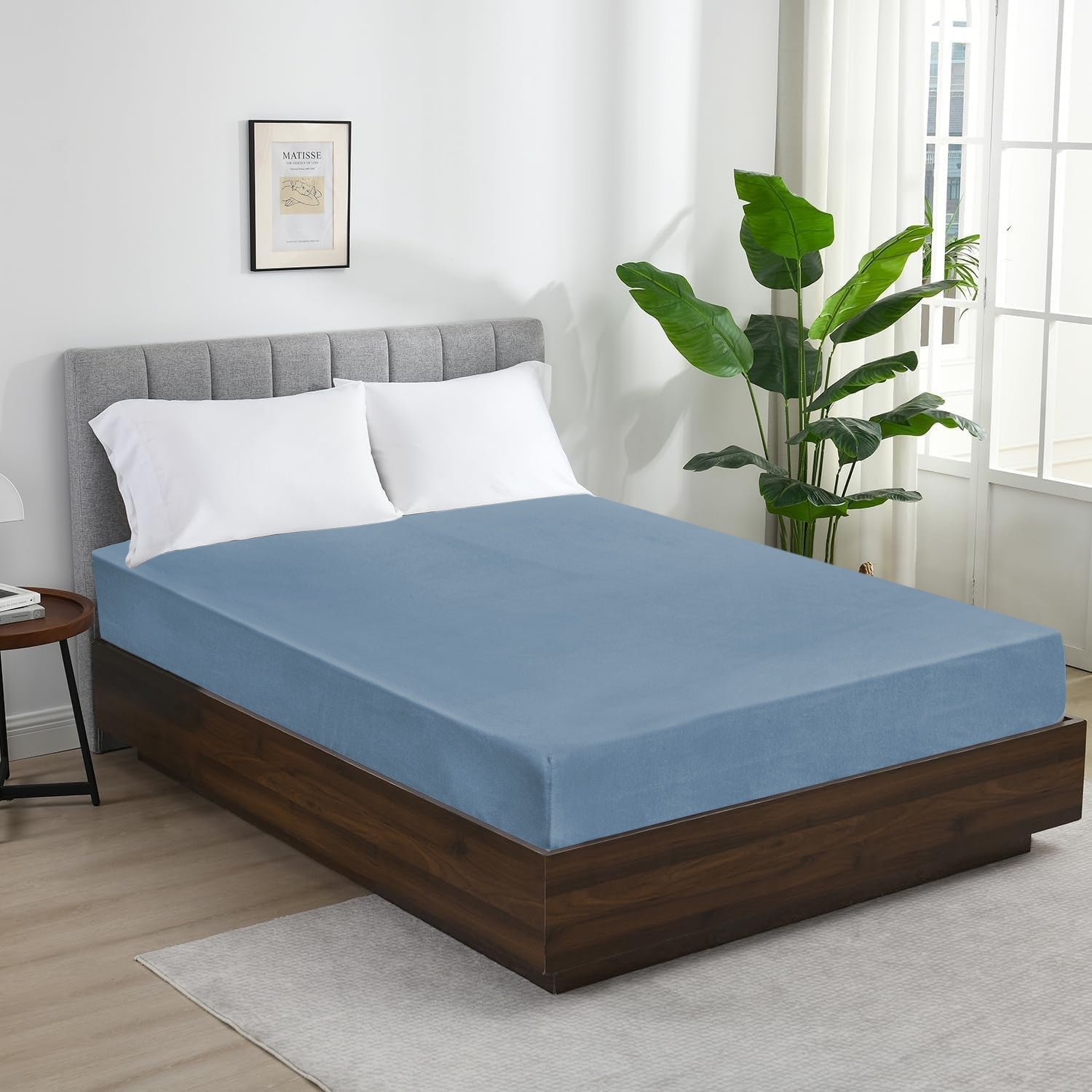 Jersey Cotton Fitted Sheet Extra Deep 25CM - Image 41