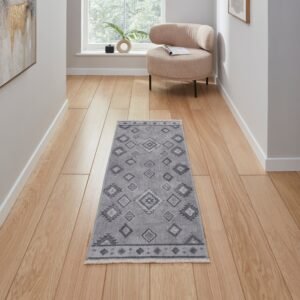 Whisper H1066 Washable Runner Grey