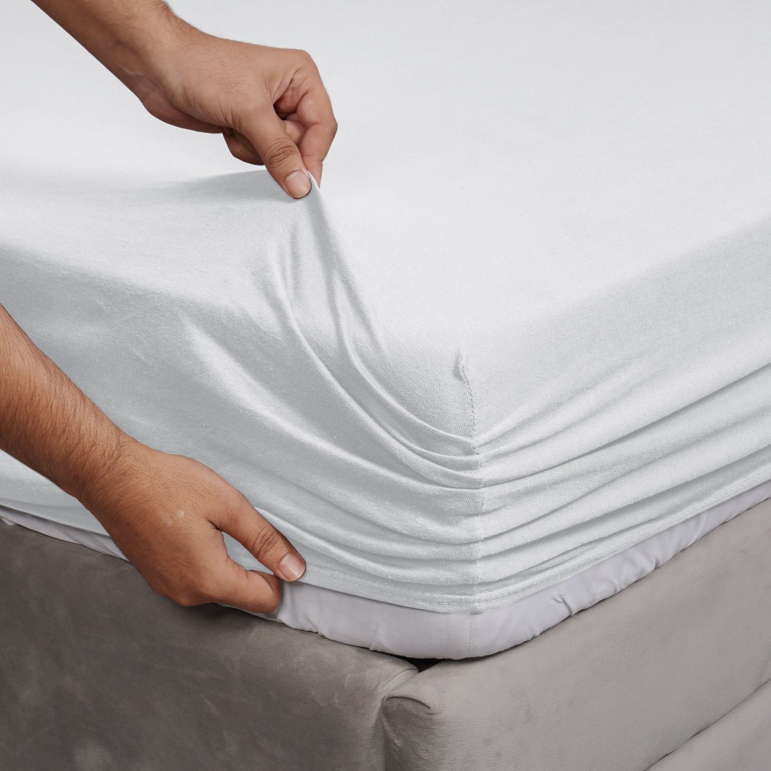 Jersey Cotton Fitted Sheet Extra Deep 25CM - Image 63