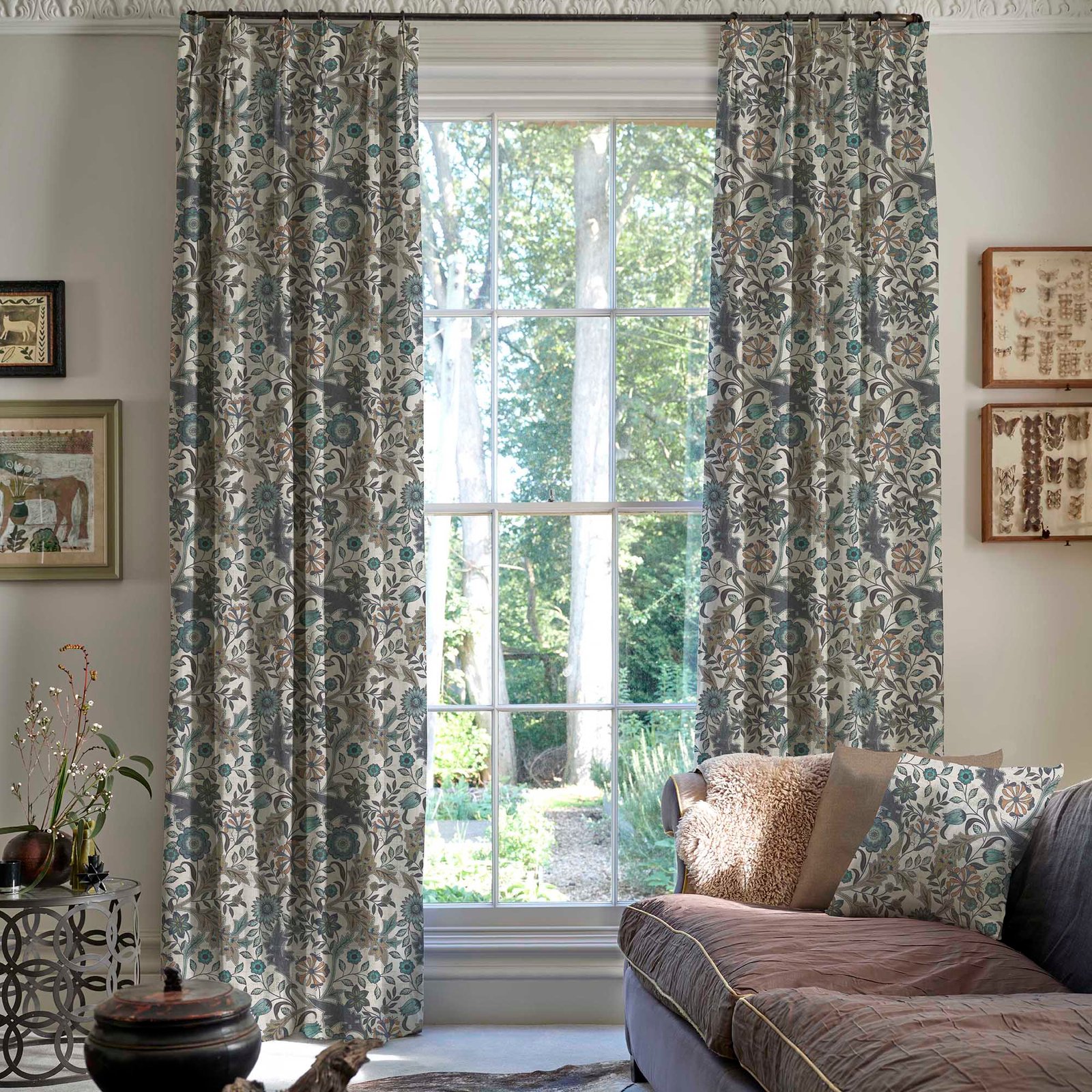 Linda Barker Home Agra Made To Measure Curtains Saphire