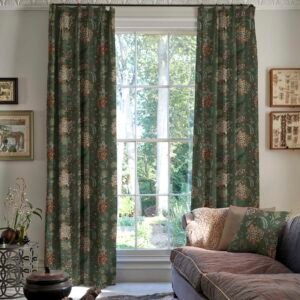 Linda Barker Home Chennai Blackout Made To Measure Curtains Emerald