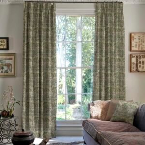 Linda Barker Home Jaipur Made To Measure Curtains Emerald